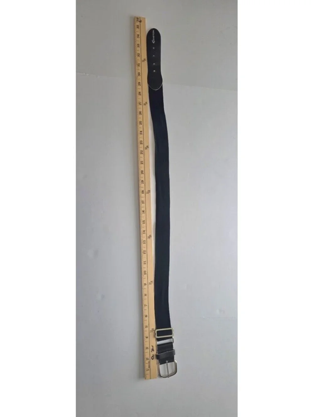 Easton Black Elastic Adjustable Belt with Metal Buckle
